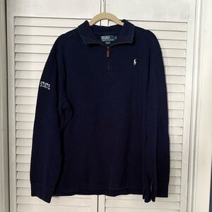 Polo by Ralph Lauren Penn State Men’s Navy Half-Zip Pullover Sweatshirt